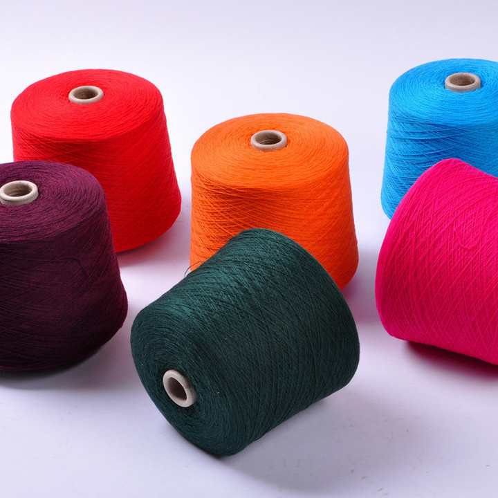 厂家供应2/60NM全毛巴素兰色纱胚纱批发高品质不易断全毛巴素兰纱