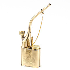 Brass Water Pipe Portable Vintage Smoking Pipe with Filter, for Seniors, 901, suitable for both Cigarettes and Tobacco