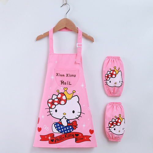 Children's waterproof apron overalls for boys and girls, primary school students, painting clothes, kindergarten babies, painting clothes, reverse wear apron