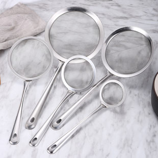 Non-magnetic stainless steel household mesh oil leakage grid, bean juice filter spoon, baking tool flour sieve