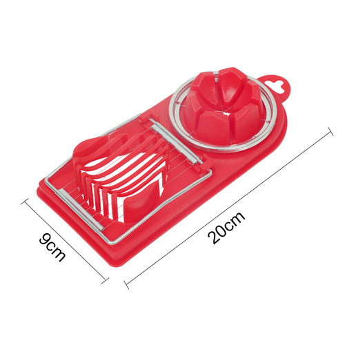 Multifunctional two-in-one egg cutter, egg fancy cutter, stainless steel egg cutter, preserved egg divider, slicer