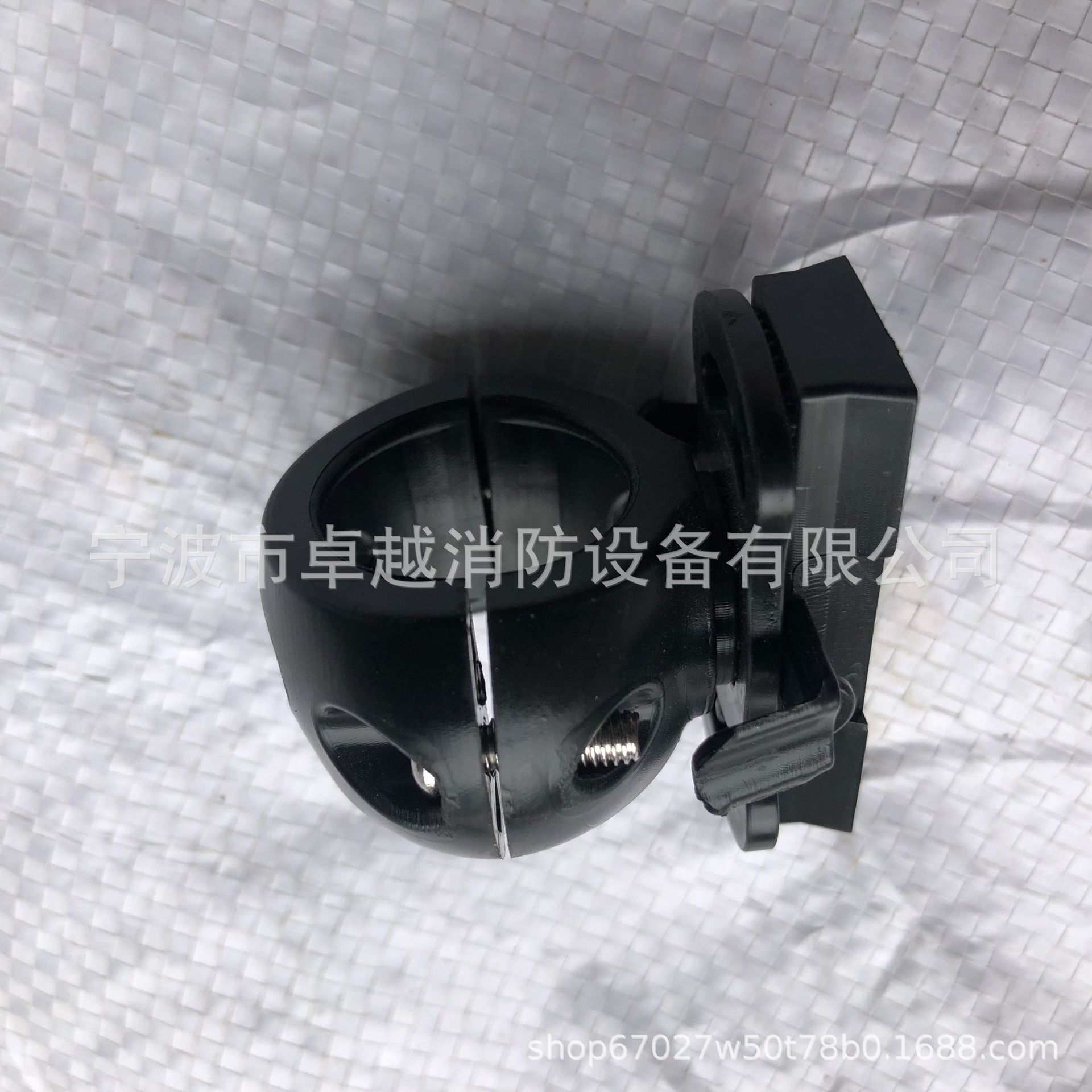 消防头盔 水域救援头盔 17式统型半盔 统型全盔灯架 黑色 尼龙