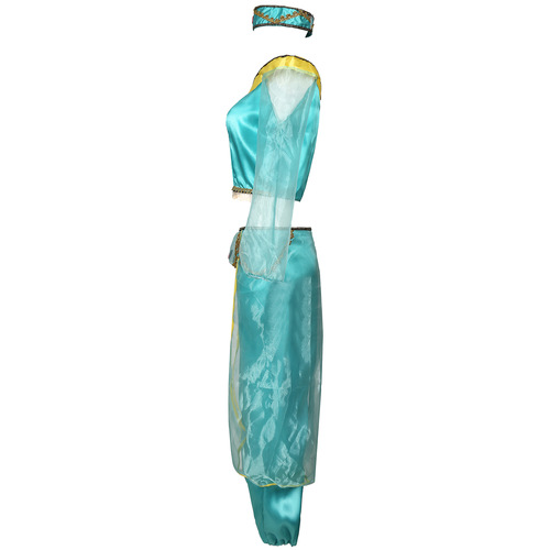M-XXL Aladdin's Magic Lamp Jasmine Princess Dress COS Game Uniform Halloween Costume Cosplay Costume