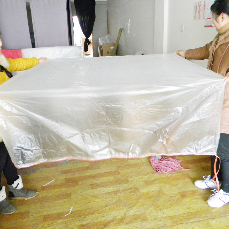 供应pe方底袋可收口方底袋穿绳抽绳方底袋防尘方底袋四方袋