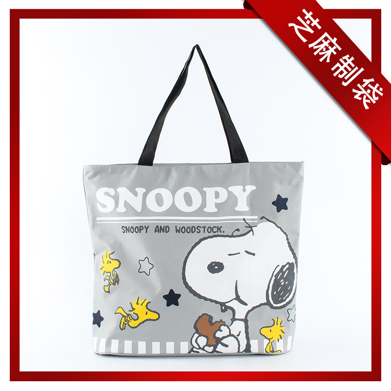 厂家定 制 600d牛津布袋 卡通彩色印刷牛津布购物礼品袋