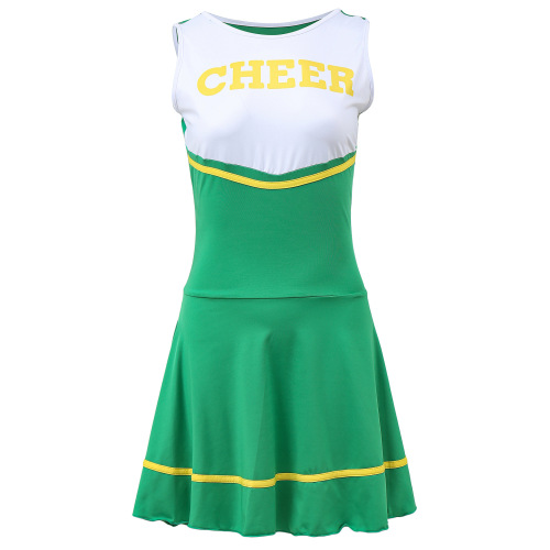 Foreign Trade Women's Cheerleading Uniforms Game Role Playing European and American Adult Ladies Sexy Baby Cheerleading Uniforms