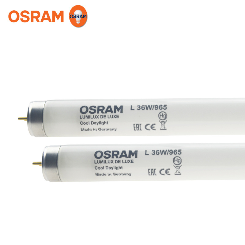 OSRAM D65 color matching fluorescent tube, L18W 30 36W/965 BIOLUX printing equipment lamp, gallery lamp.