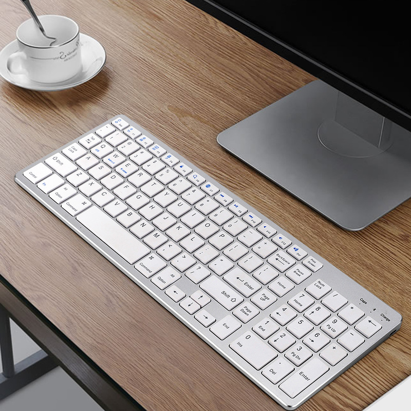 Wireless Slim Magic Bluetooth Keyboard Silent Type-C Charging Scissor-Style Keyboard for Laptop Office in Stock Wholesale Wireless Slim Magic Bluetooth Keyboard Silent Type-C Charging Scissor-Style Keyboard for Laptop Office in Stock Wholesale