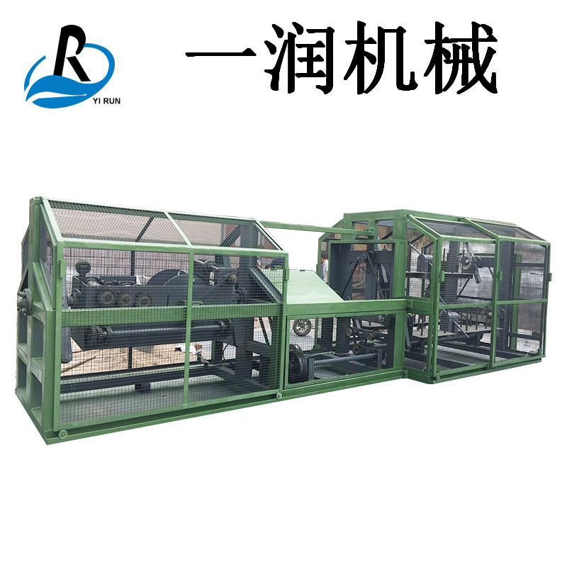 莱州一润机械无接头棉麻线绳扭股合绳二合一制绳机圆丝扁丝制绳机