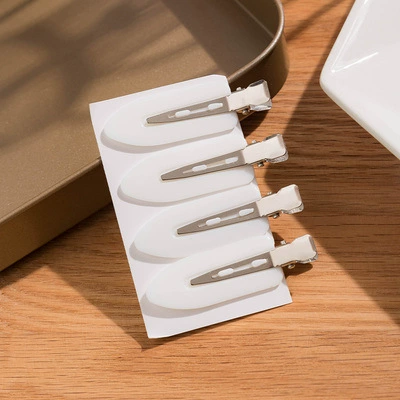 Заколки hairgrip в корейском стиле, простые элегантные пластиковые зажимы — 4 шт. на карточке, ассорти