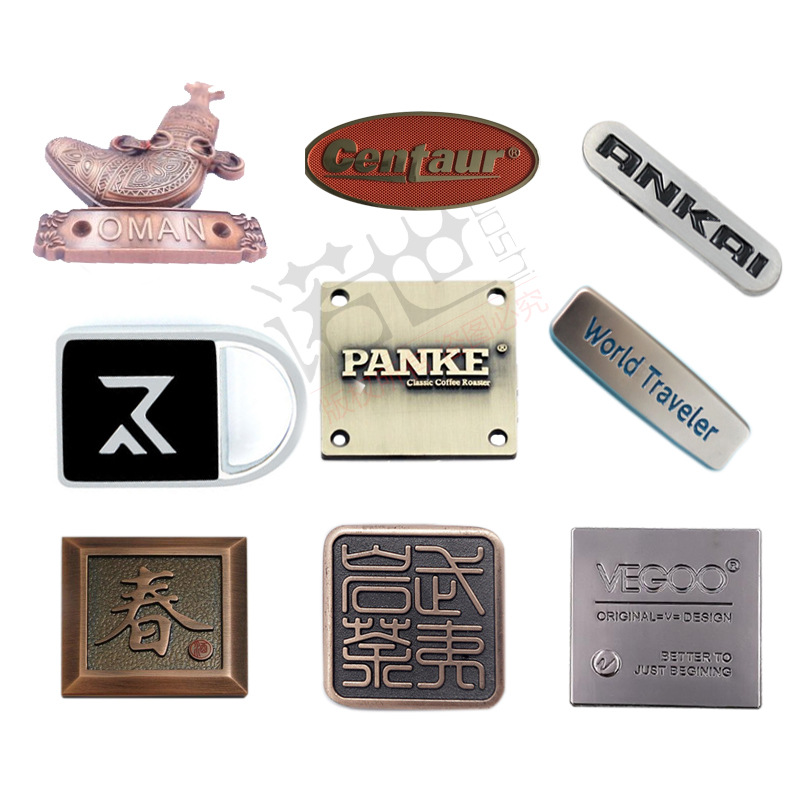 香水瓶标牌五金箱包铭logo金属商高光锌合金车载挂件月饼盒批发厂