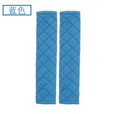 Seat belt shoulder pad — Seatbelt Shoulder Pads, Plush - f-blue-single-opp