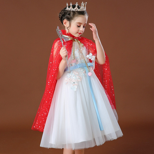 Frozen Elsa Anna Princess Child's Cloak Dress Coat Scarf Overcoat