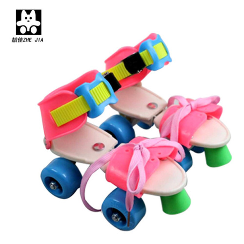 A piece of shipment Zhejia foreign trade factory gift wholesale children's double row four wheel roller skates inline skates hot sale 2632 