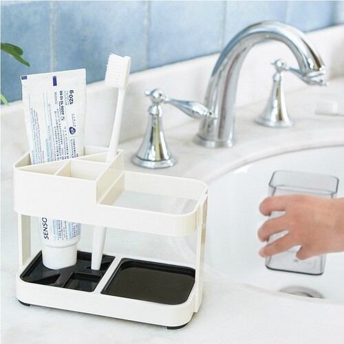 New simple toothbrush holder set bathroom couple toothbrush rack mouthwash cup wash toothpaste box toothbrush holder