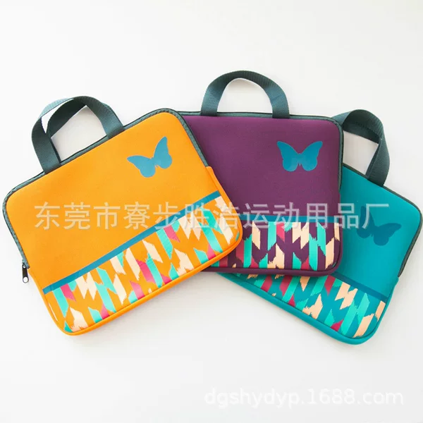 Diving Material Computer Bag Portable Laptop Bag Simple Environmental Protection Double Bread Liner Bag with logo