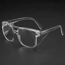 户外民用防护镜防唾沫飞沫飞溅防尘沙眼镜电焊镜防护透明百叶窗