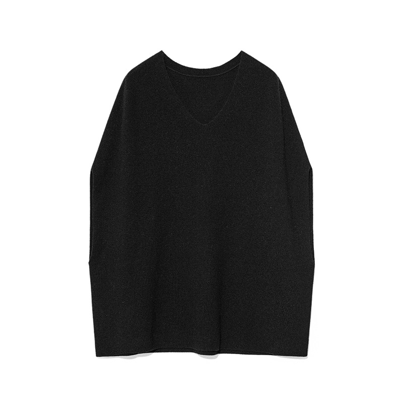 Nuevo estilo coreano Chaleco con cuello en V suéter blogger sentido alta ocultación carne moda casual de punto chaleco suelto ropa exterior de las mujeres image 14