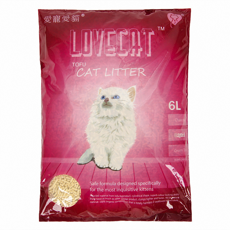 Gato camada té verde desodorante libre de polvo LOVECAT tofu gato camada té verde gato camada gato suministros gato camada envío gratis