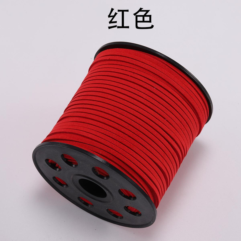 韓国の絨毯の皮の縄の鹿の皮の縄の両面の絨毯のDIYの手作りのアクセサリーの部品はブレスレットのネックレスの縄のスエードの皮の縄を編みます|undefined