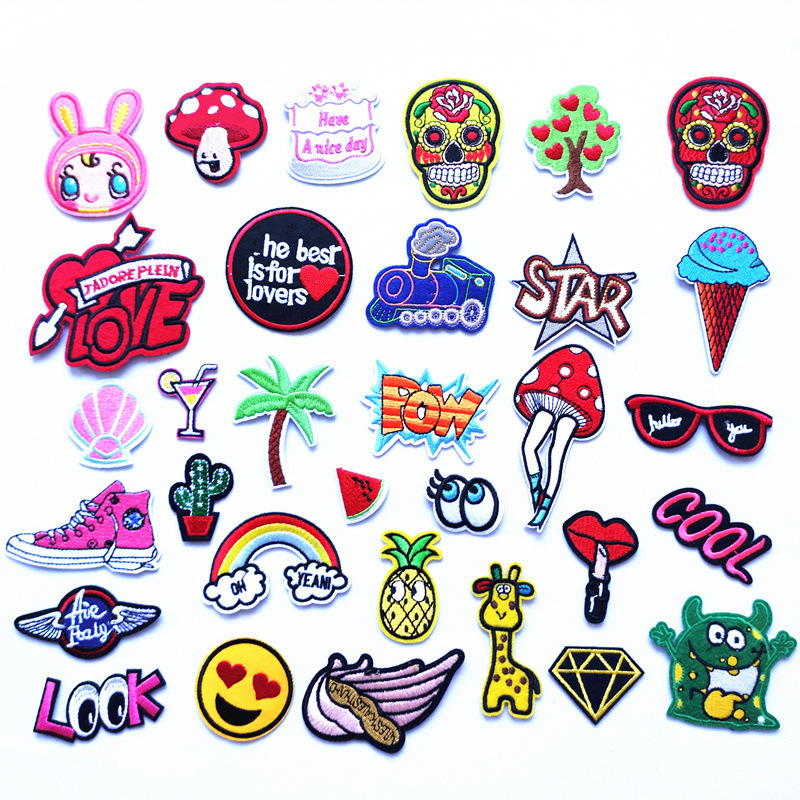 Amazon Embroidered Chapter French Fries Coconut Tree Shoes Clothes Patch Bag Accessories Accessories Lipstick Cake Embroidery Cloth Sticker Amazon Embroidered Chapter French Fries Coconut Tree Shoes Clothes Patch Bag Accessories Accessories Lipstick Cake Embroidery Cloth Sticker