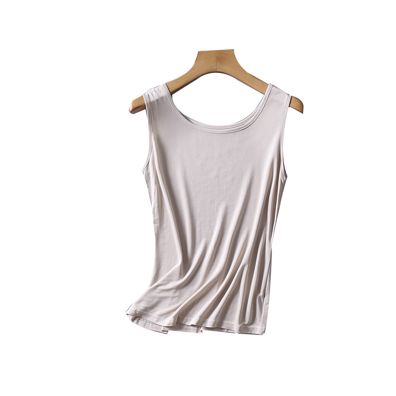 Yoyue verano transpirable frío de seda de mora sin mangas de punto camisa de fondo más tamaño camisola de seda de las mujeres comercio exterior