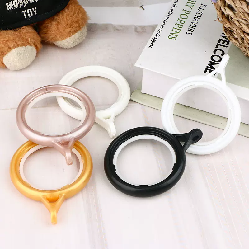 浴帘环静音42mm大环罗马挂环窗帘圈窗帘扣环窗帘配件厂家批发