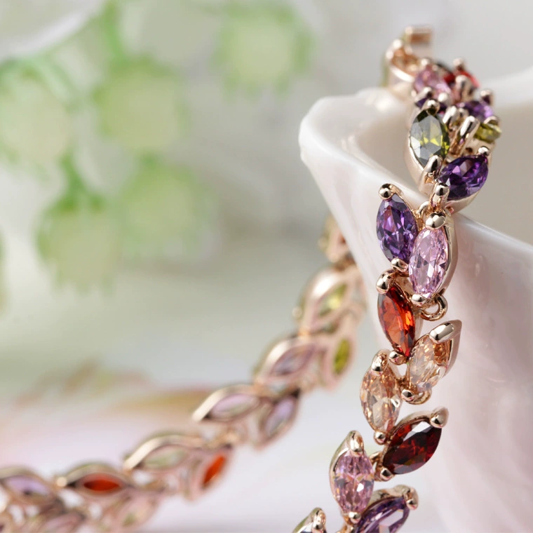 Бриллиантовый цирконий, цепочка, хрустальная bracelet, элитные универсальные украшения