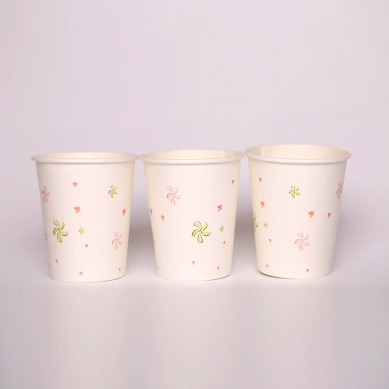 9 унций одноразовая чашка утолщение рекламный бумажный стаканчик с логотипом бизнес-офисная бумажная чашка