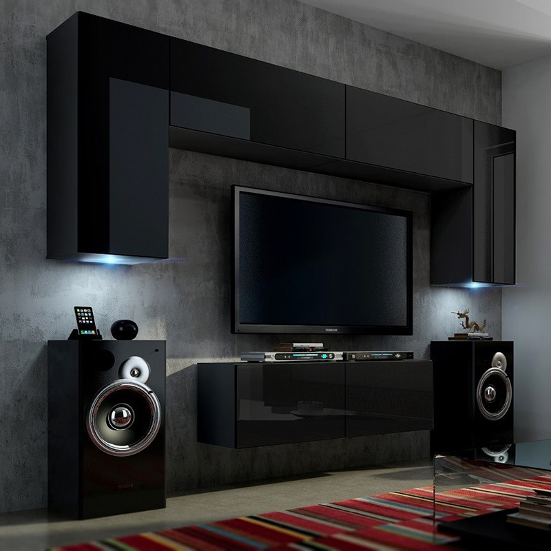 Luz hogar nórdico TV gabinete simple combinación moderno pequeño apartamento sala de estar TV gabinete muebles