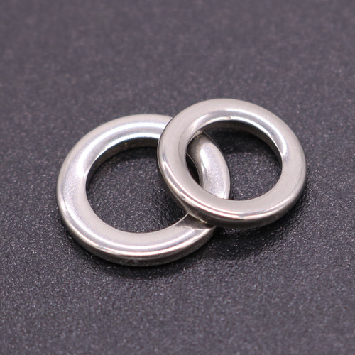 Stainless steel seamless lure single ring, iron plate sea fishing lure single ring fishing accessories single loop
