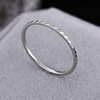 Fashionable ring stainless steel for beloved, wish, Korean style, simple and elegant design, internet celebrity