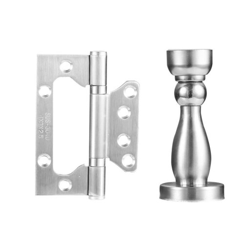 Stainless steel hinges, silent slot-free wooden door bearings, hydraulic hinges, three-leaf hinges and door suction