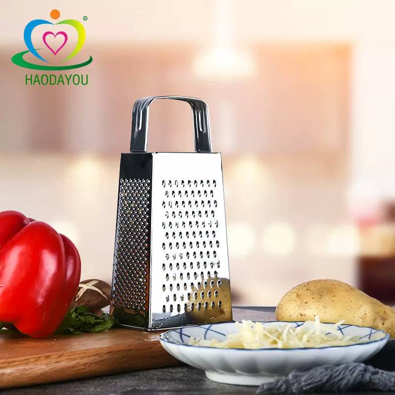 厂家直销不锈钢6寸4面刨家用多功能切菜器 厨房四合一四面刨批发