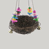 Rattan Bird Nest Parrot Crane Basket West Bird Cage Accessories Cross -border Wholesale