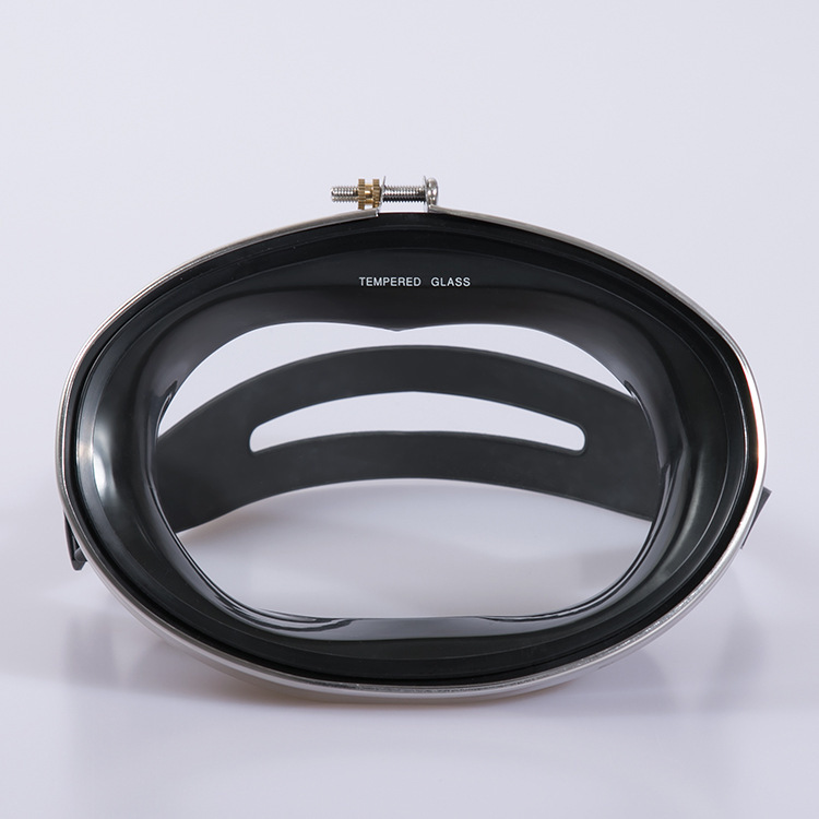 Equipos de buceo de acero inoxidable de vidrio de alta definición, espejos de natación, espejos de snorkeling, tres tesoros, máscaras de marco, espejos de pescador