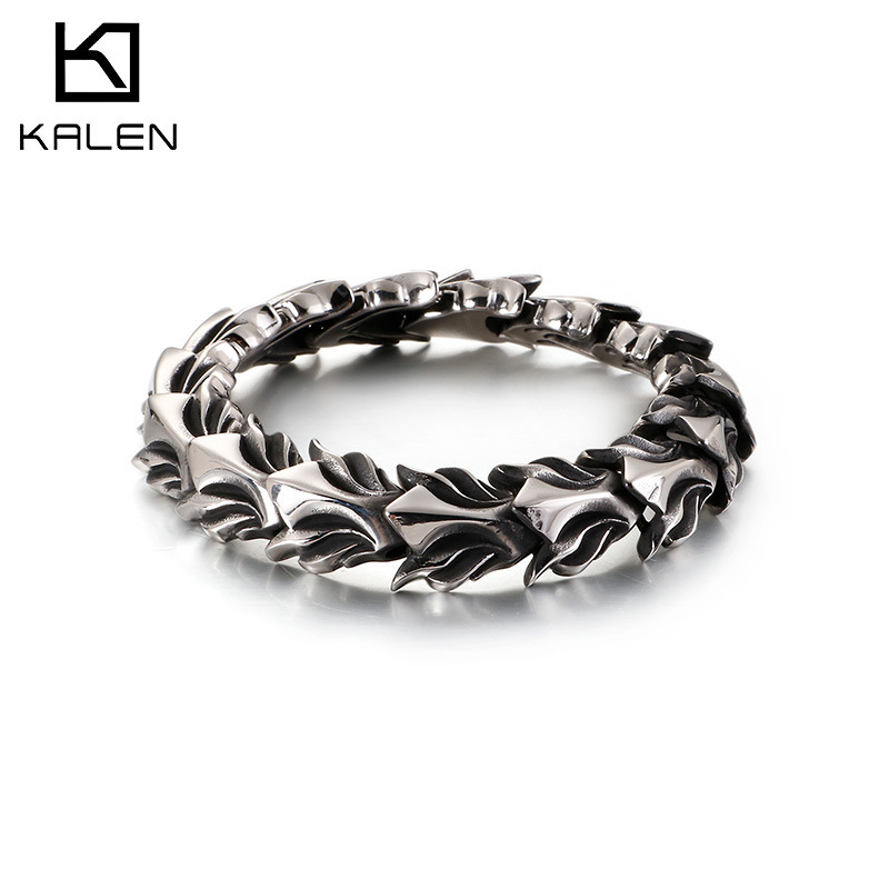 New products listed cross-border jewelry European and American fashion personality stainless steel keel chain men's titanium steel tide bracelet wholesale New products listed cross-border jewelry European and American fashion personality stainless steel keel chain men's titanium steel tide bracelet wholesale