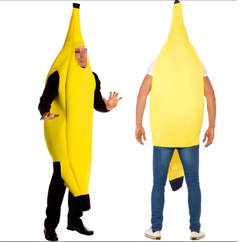 Funny Fruit Banana Clothes Halloween Cartoon Performance Costume Composite Material Shape Creative