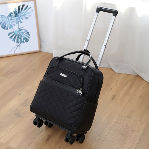 New trolley bag backpack, men's and women's boarding bag, folding travel bag, lightweight internet celebrity luggage bag