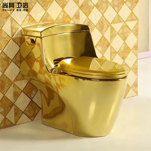 Export full gold toilet personalized toilet set local tyrants siphon free shipping toilet water-saving toilet