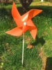 Glass drill rod ground windmill orange
