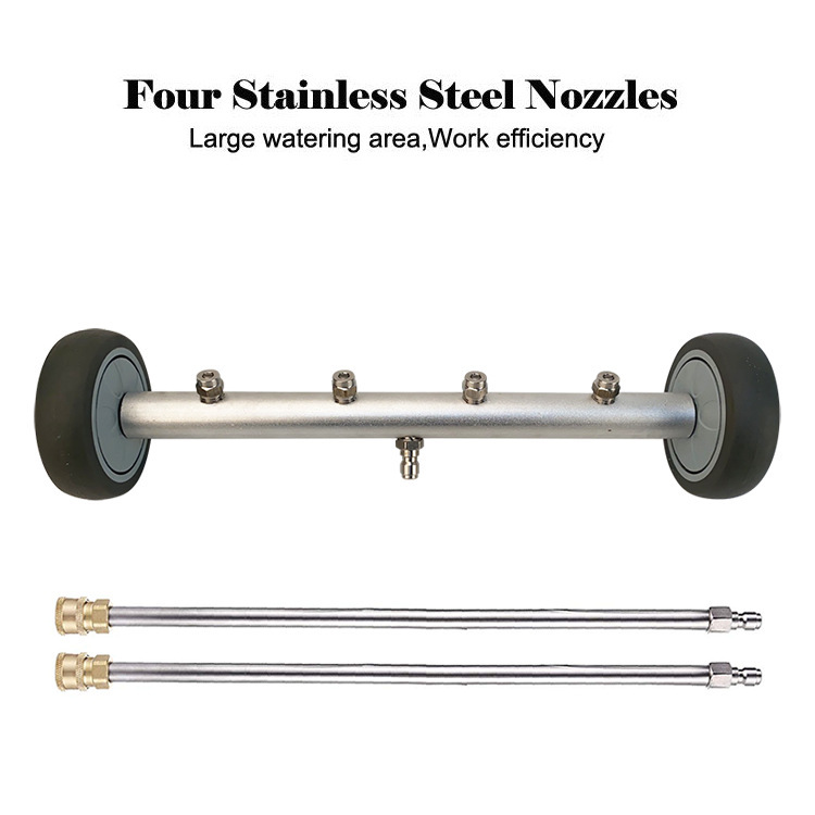 High-pressure cleaning machine Chassis Cleaner 16-inch water Broom Road power cleaning machine accessories surface cleaning rod