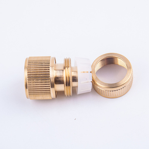 All-copper 4-point water-stop joint, car wash gun quick connector, water pipe joint, pure copper universal 1/2 water-stop joint