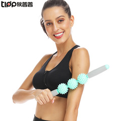 【Hot Selling in Domestic Market】Hedgehog Wolf Fang Ball 3-Node Fascia Roller Massage Relaxing Leg Yoga Fitness Exercise Equipment