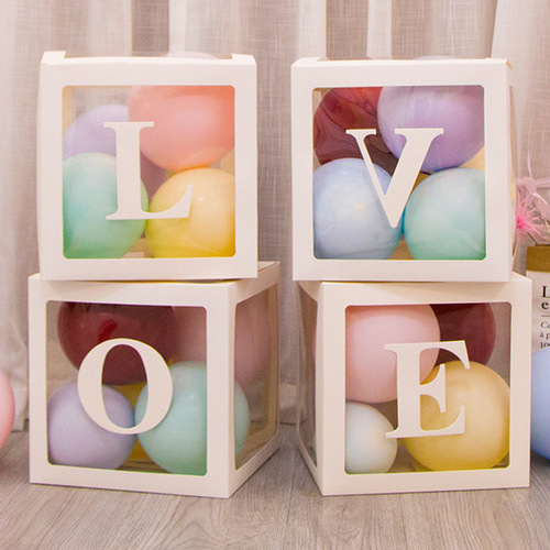 BABY Balloon Box Transparent Balloon Box Love Box Internet Celebrity Gift Box Birthday Box Wholesale Customization