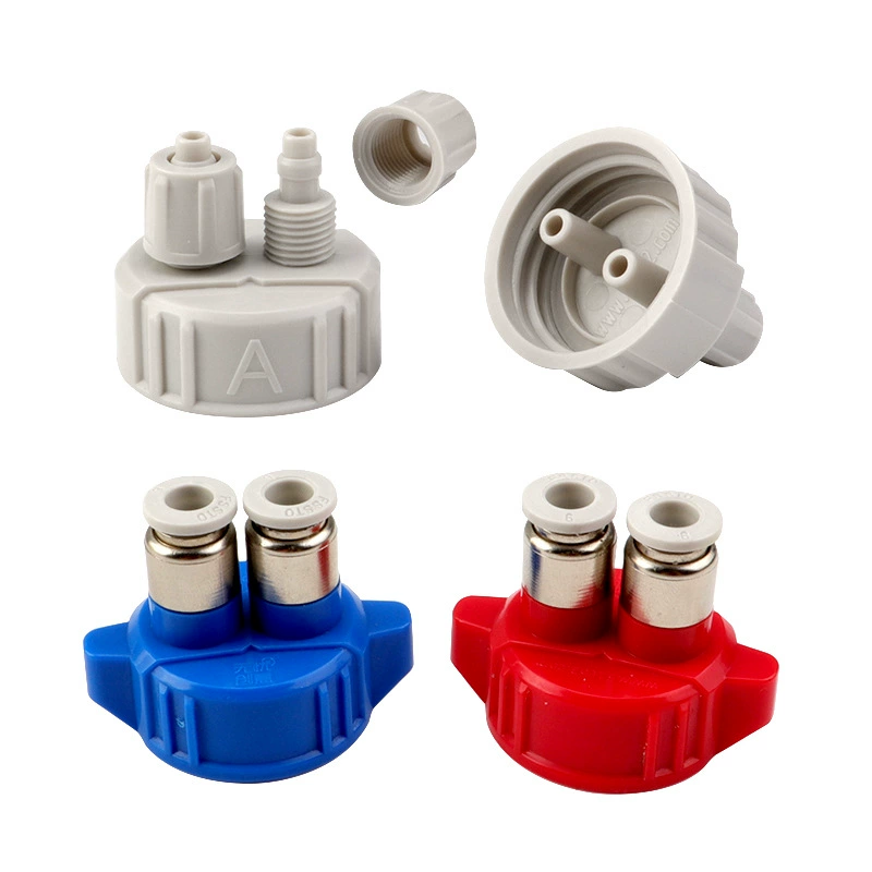 Трансграничный беззаботный Творческий самодельный генератор co2diy с быстросъемной двойной крышкой для бутылок с колой, аквариумными принадлежностями