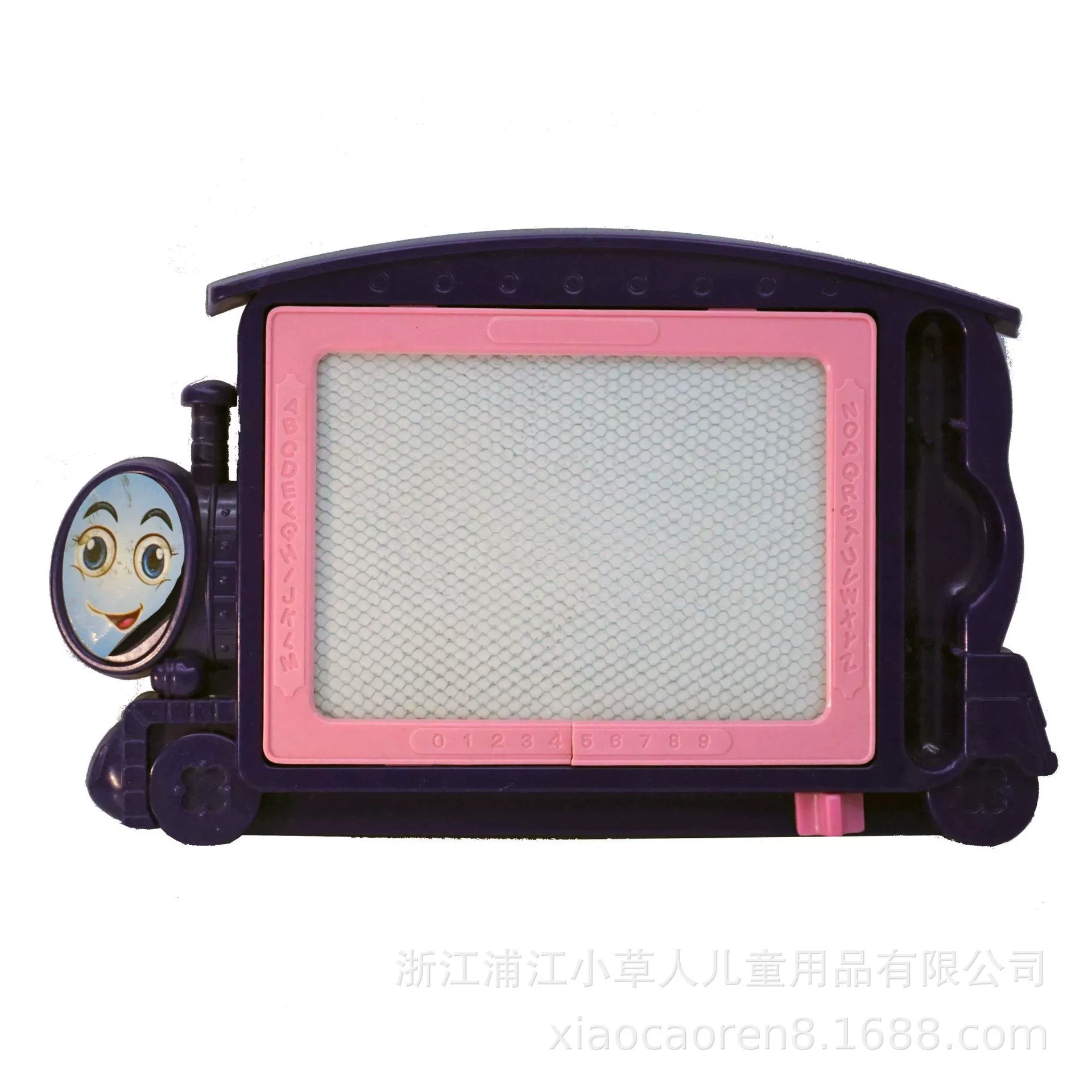 Cartoon train, magnetic erasable drawing board writing, graffiti, handmade