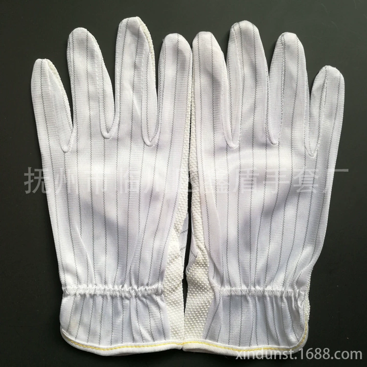 Фабрика прямой толстый резиновый луч анти-статическое точка пластиковые перчатки на складе поставки