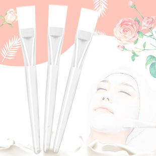 Hollow transparent rod crystal mask brush plastic beauty brush beauty salon diy homemade coating tool brush wholesale