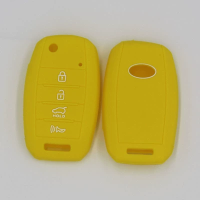 Kia folding 4-key car key: Static Rod/Key Bag - yellow
